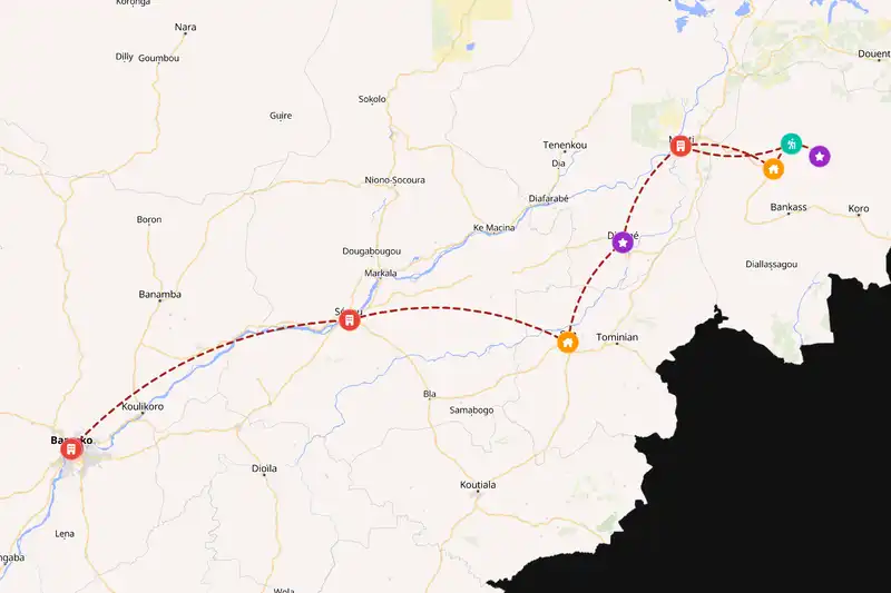 Backpacking in 10-day route