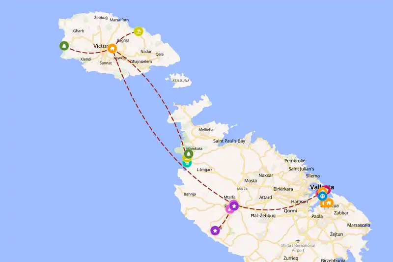 Backpacking in 5-day route
