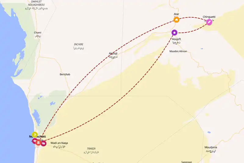 Backpacking in 5-day route