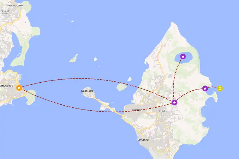 Backpacking in 2-day route