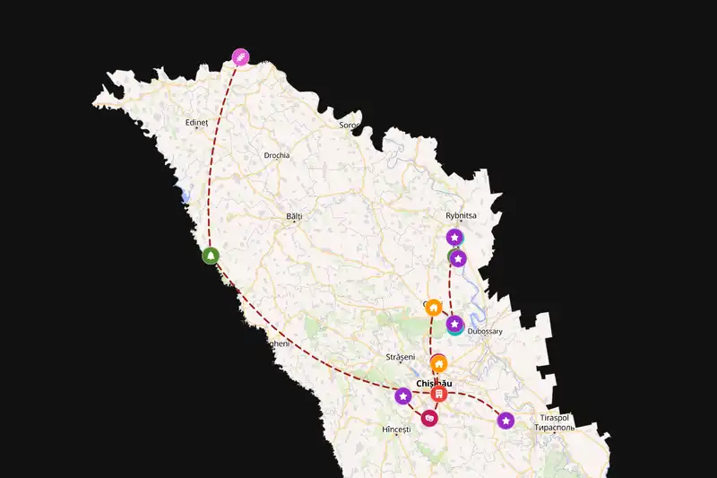 Backpacking in 5-day route