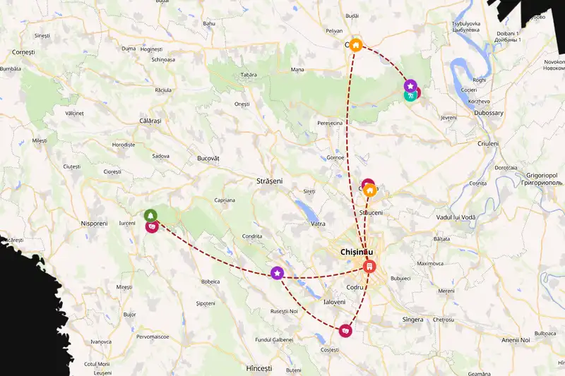 Backpacking in 3-day route
