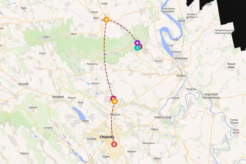 Backpacking in 2-day route