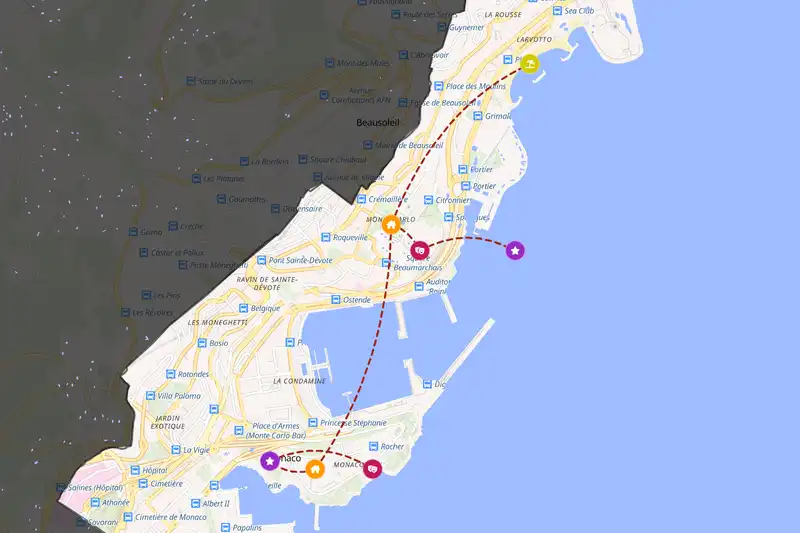 Backpacking in 2-day route