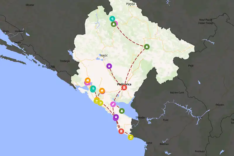 Backpacking in 15-day route