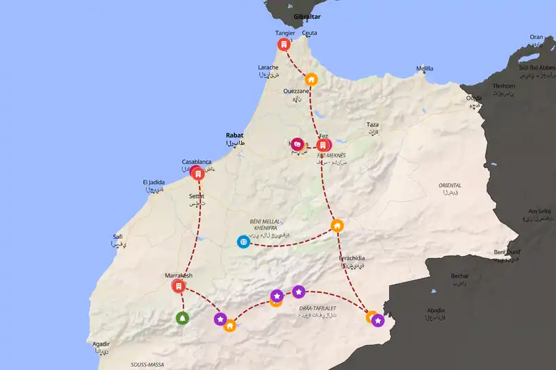 Backpacking in 15-day route