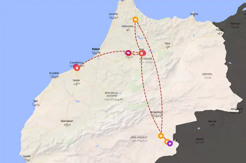 Backpacking in 10-day route