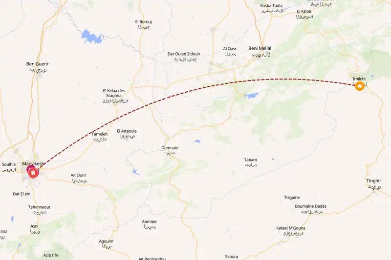 Backpacking in 5-day route