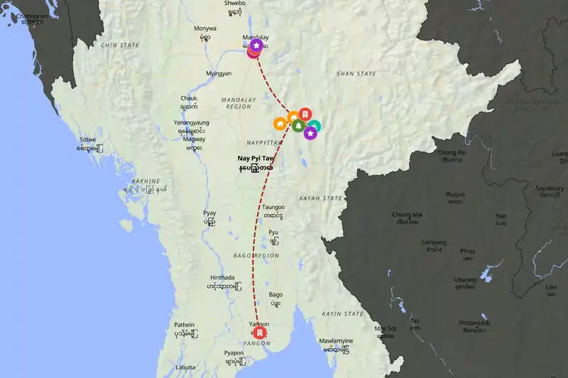 Backpacking in 10-day route
