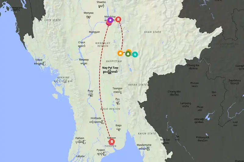 Backpacking in 10-day route
