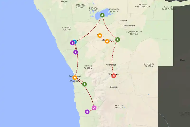 Backpacking in 10-day route