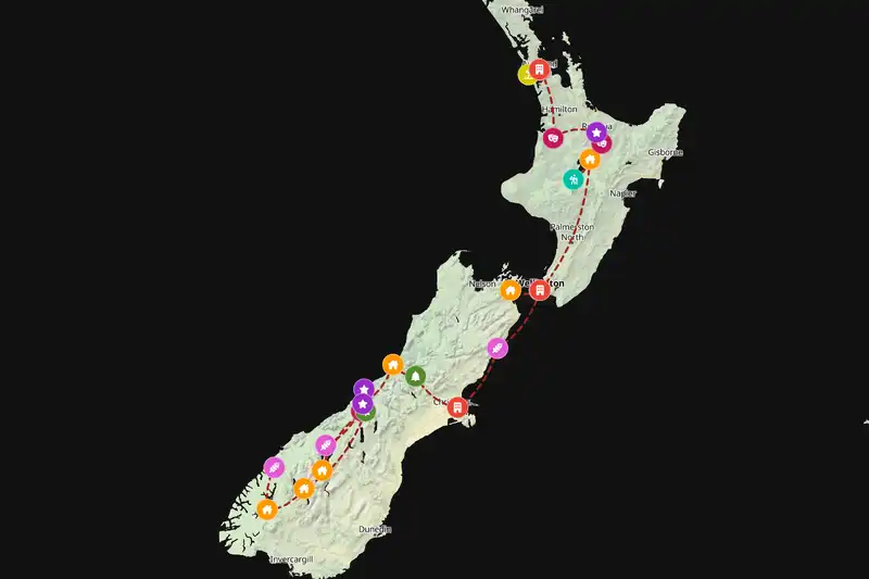 Backpacking in 21-day route