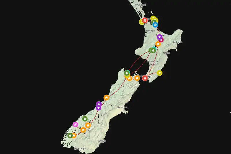 Backpacking in 21-day route