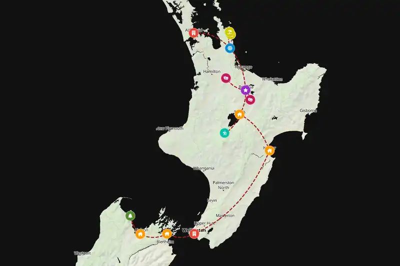 Backpacking in 14-day route