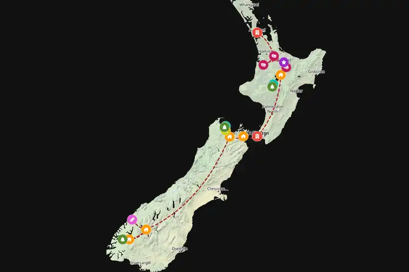 Backpacking in 14-day route