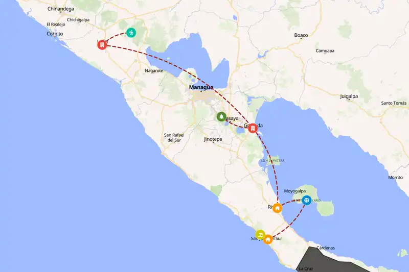 Backpacking in 10-day route