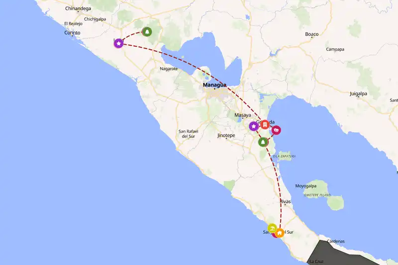 Backpacking in 10-day route