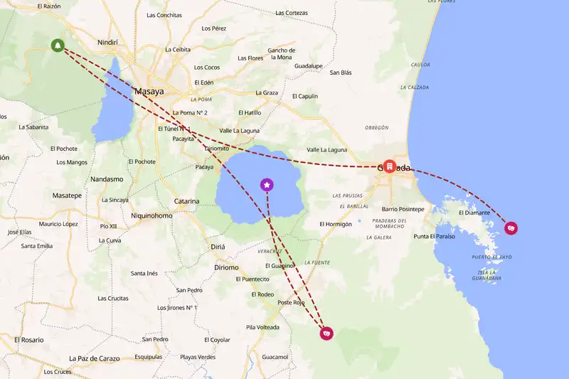 Backpacking in 5-day route