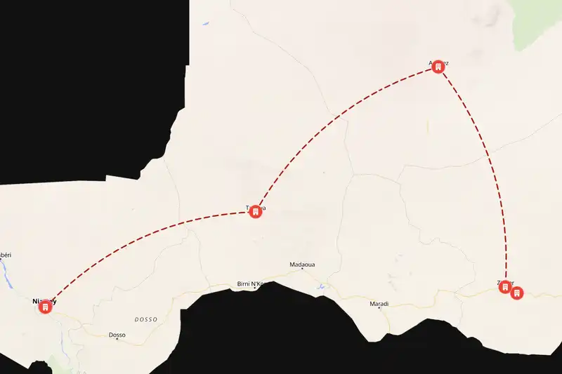 Backpacking in 10-day route