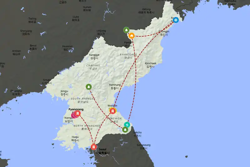 Backpacking in 15-day route