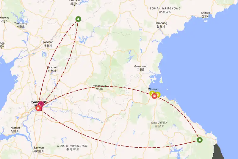 Backpacking in 10-day route