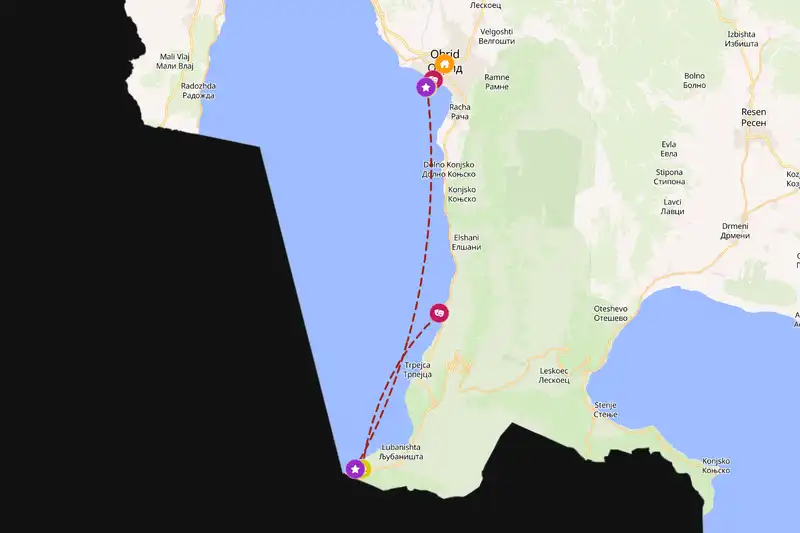 Backpacking in 2-day route