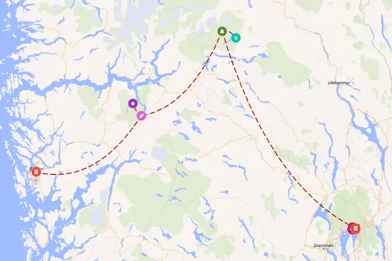 Backpacking in 10-day route