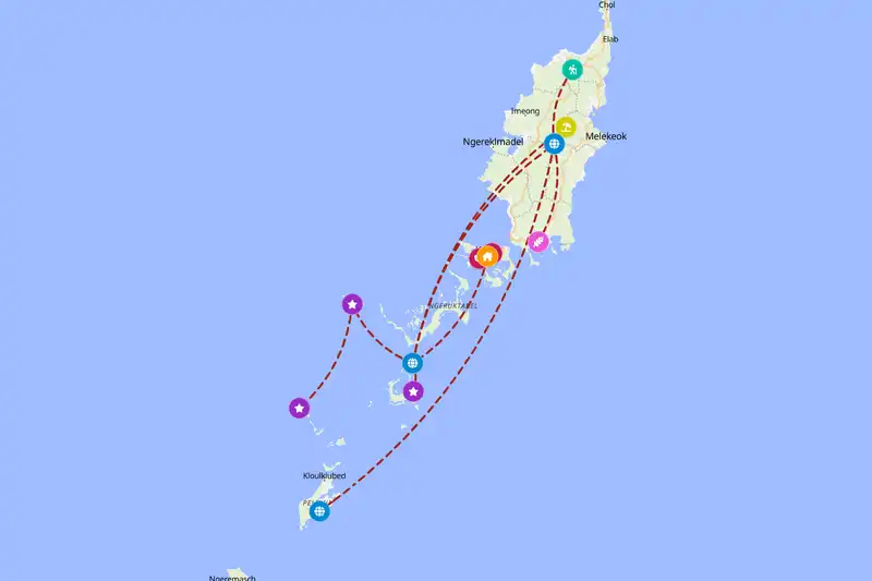 Backpacking in 5-day route