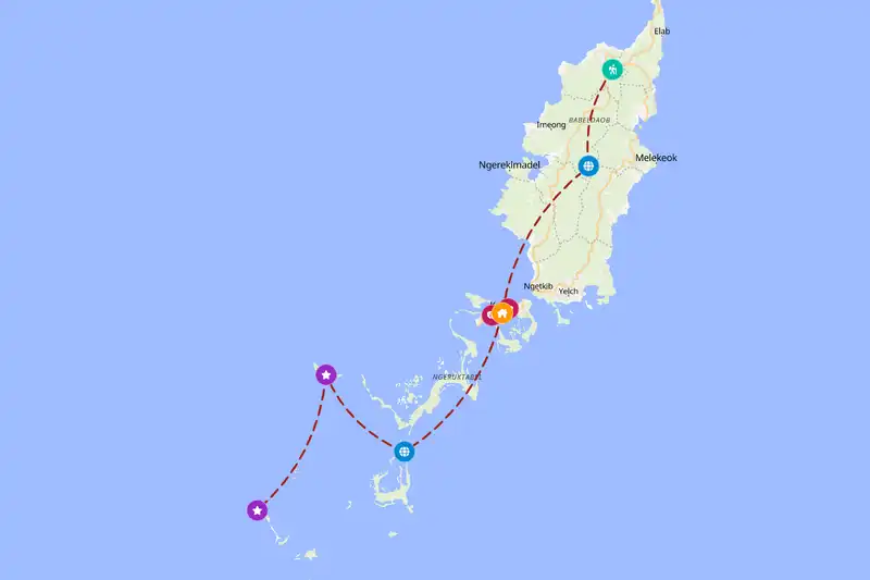 Backpacking in 3-day route