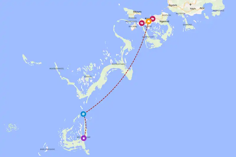 Backpacking in 2-day route