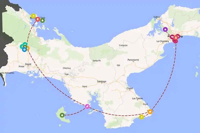 Backpacking in 15-day route