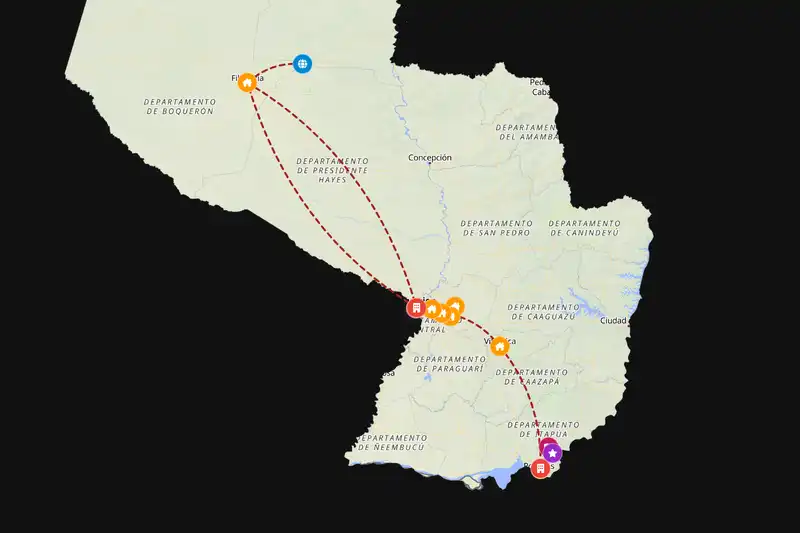 Backpacking in 15-day route