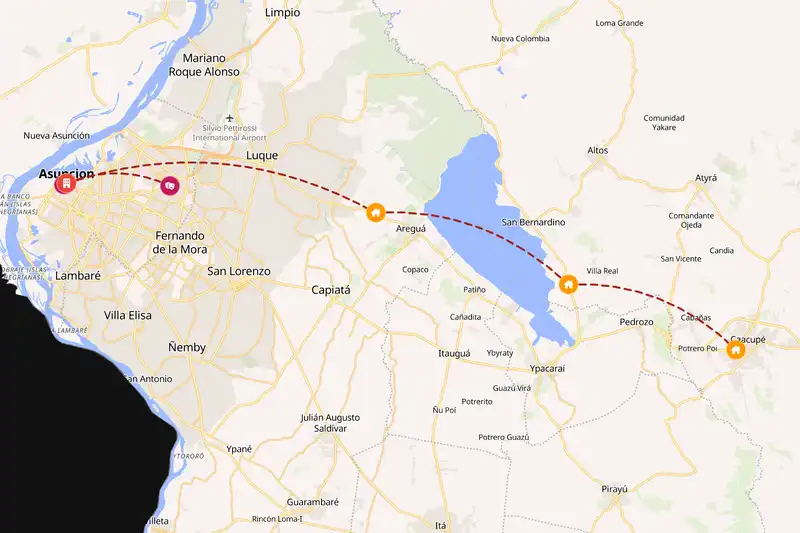 Backpacking in 5-day route