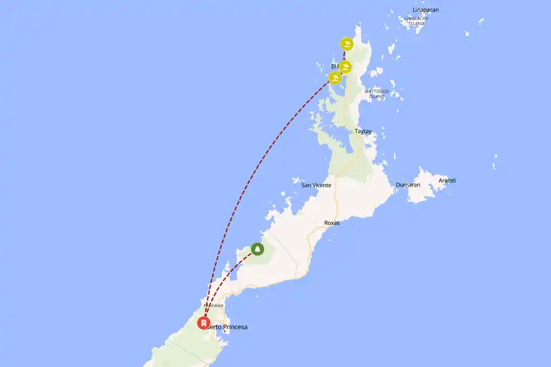 Backpacking in 7-day route