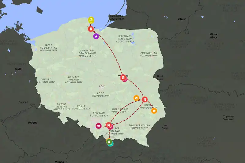 Backpacking in 15-day route