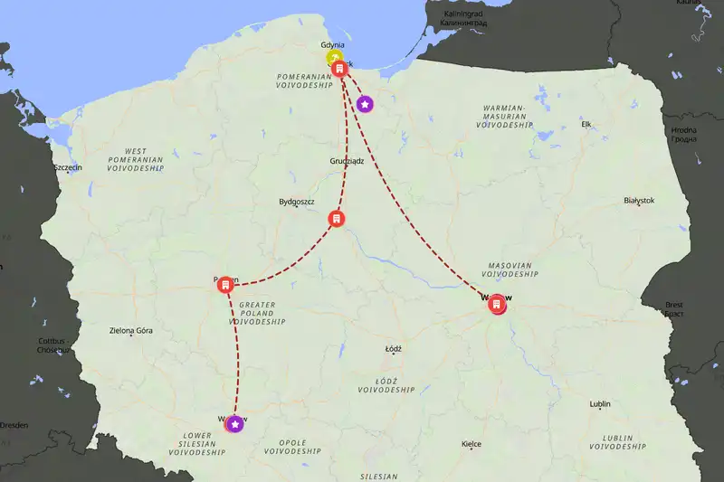 Backpacking in 10-day route