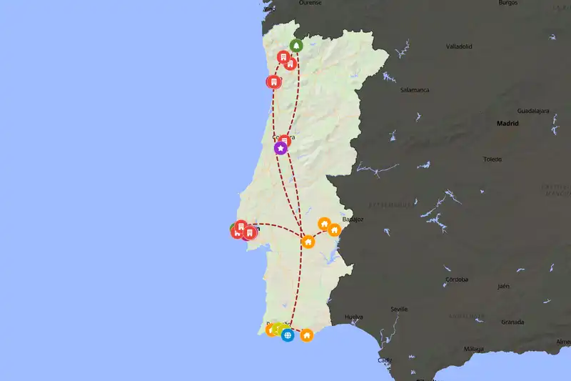 Backpacking in 15-day route