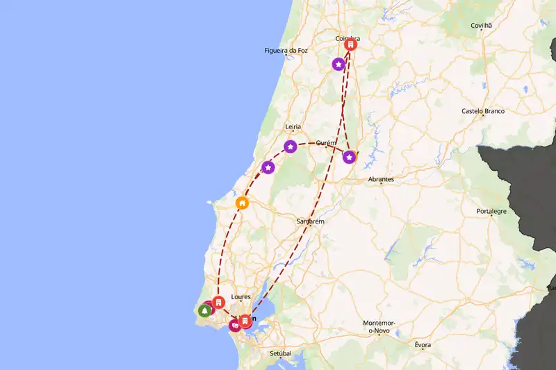Backpacking in 10-day route