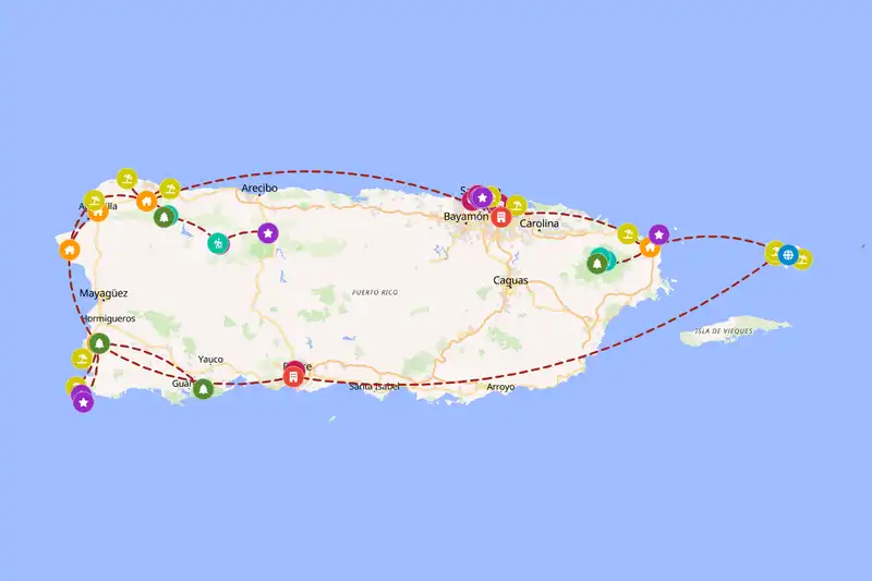 Backpacking in 15-day route