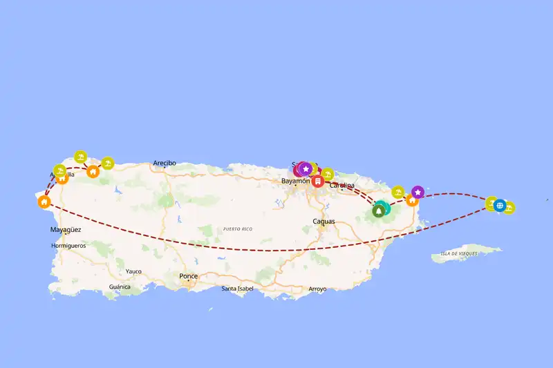 Backpacking in 10-day route