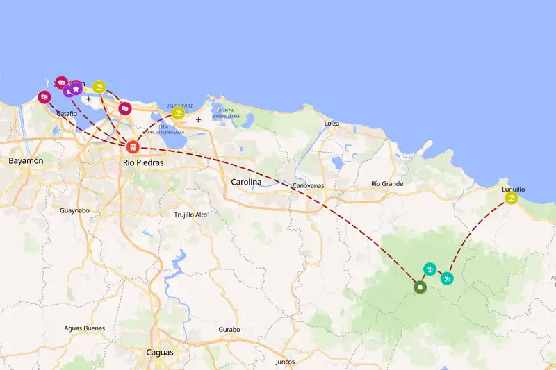 Backpacking in 5-day route