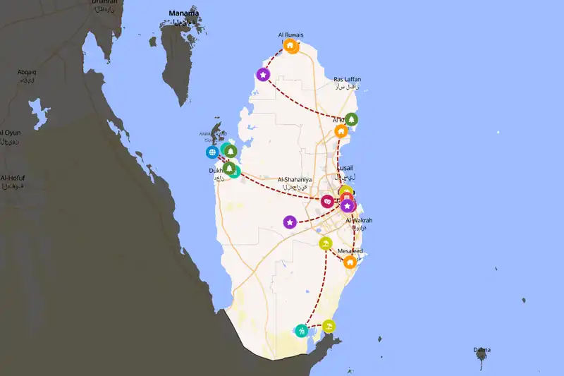 Backpacking in 5-day route