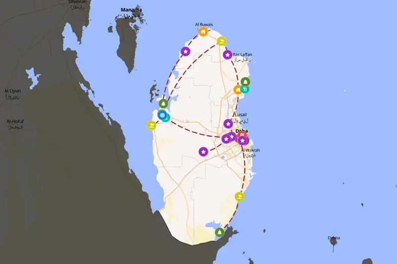 Backpacking in 5-day route