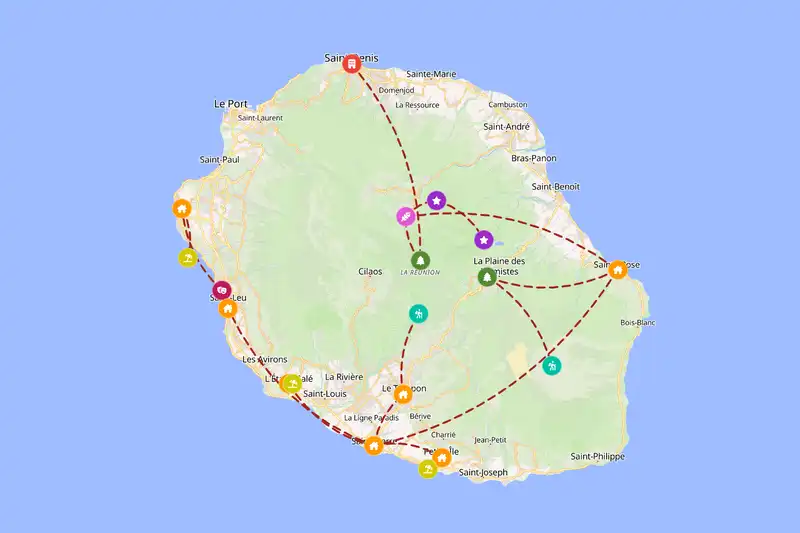 Backpacking in 5-day route