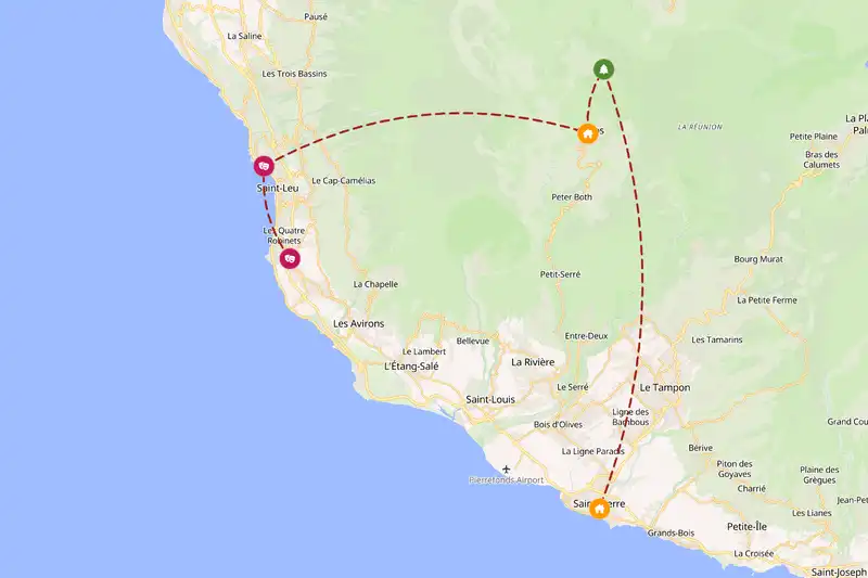 Backpacking in 3-day route