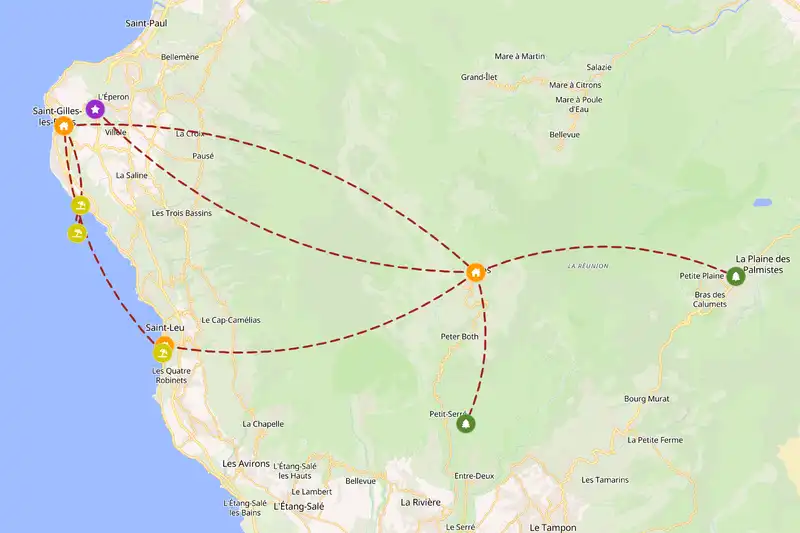 Backpacking in 3-day route
