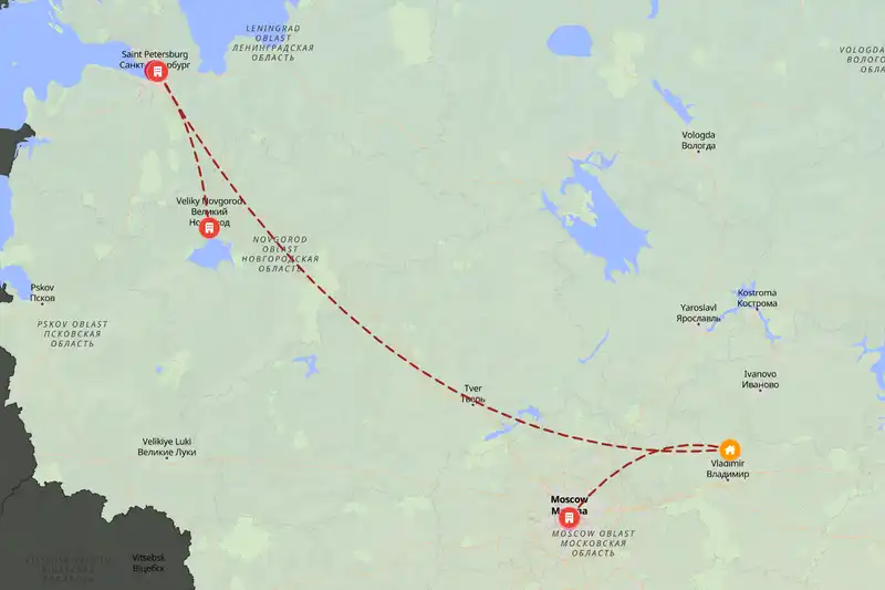 Backpacking in 14-day route