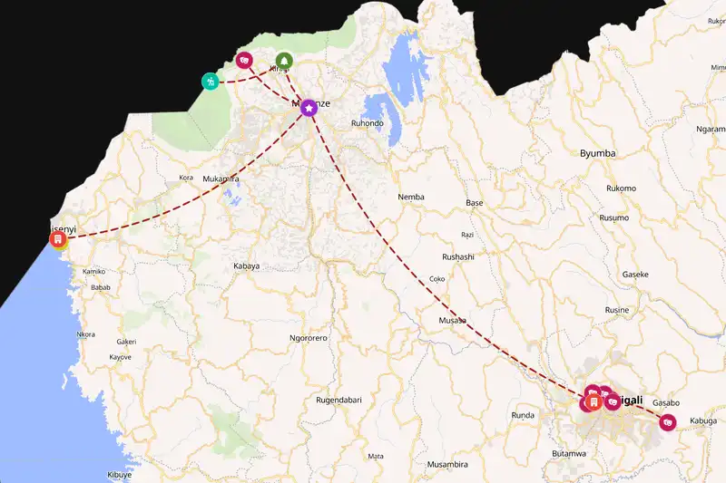 Backpacking in 5-day route