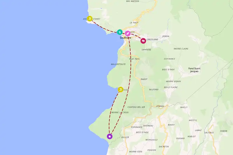 Backpacking in 2-day route