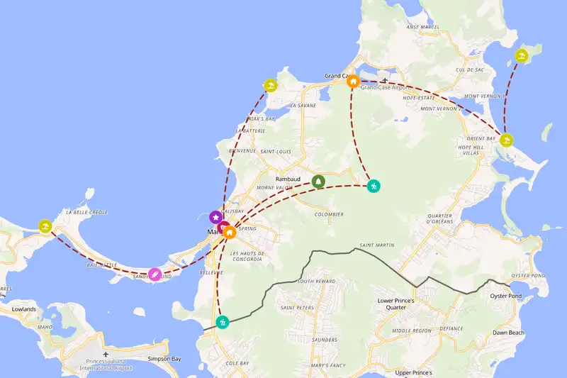 Backpacking in 5-day route
